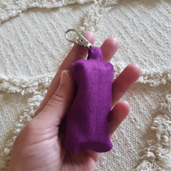 Purple and Pink Doggy DO Doggy Poo Bag Blue Pouch Zero Waste Handmade - Picture 2 of 6